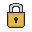 alt=AI door bolt icon, a simple padlock