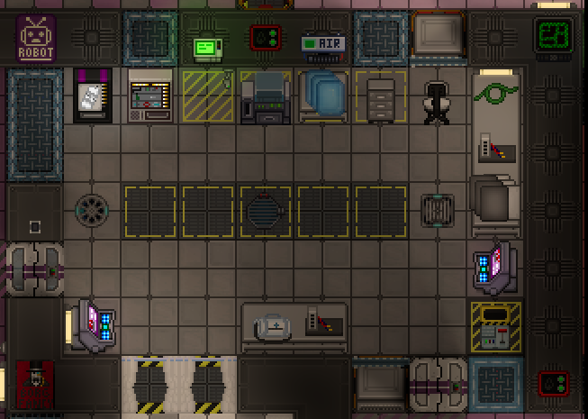 The Robotics section of Fland Station, where Cyborgs spawn round-start.