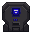 alt=Image of the mothership core, a black square with blue lights